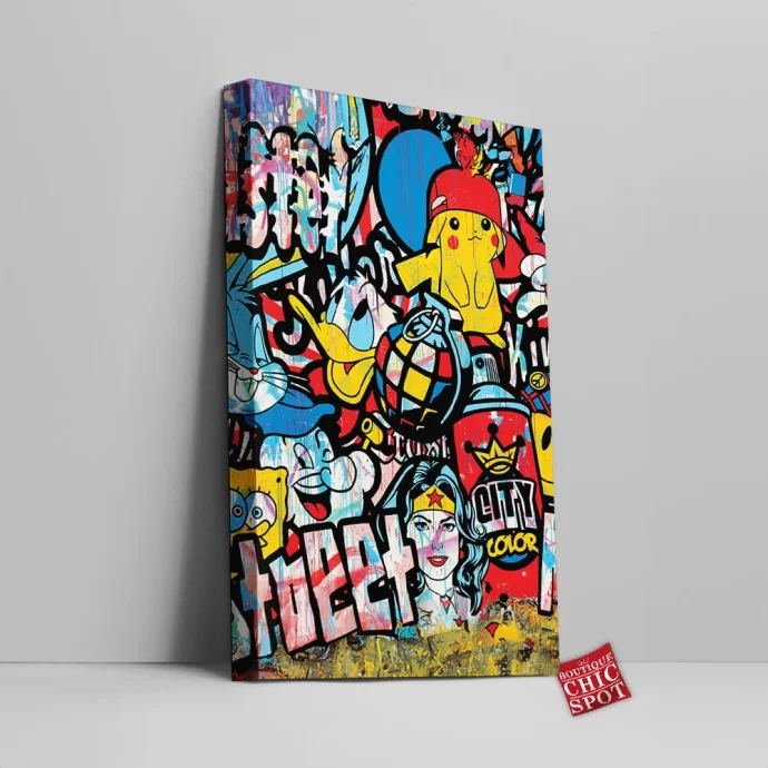 Cartoon, Animation Characters Canvas Wall Art