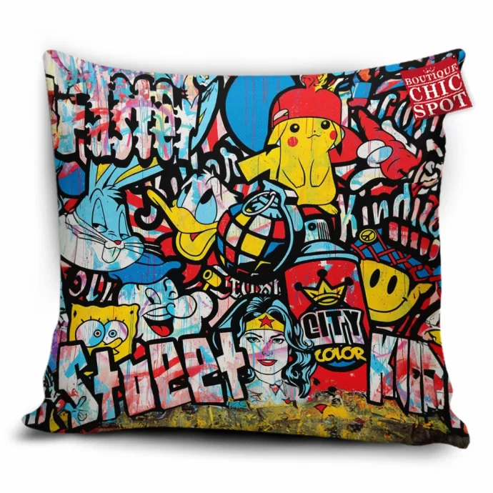 Cartoon, Animation Characters Pillow Cover