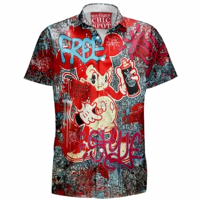 Animation Hawaiian-Shirt, Mickey Mouse Hawaiian-Shirt, Disney Hawaiian-Shirt