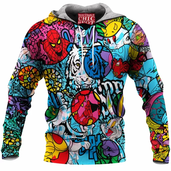 Cartoon, Animation Characters Fleece Hoodie