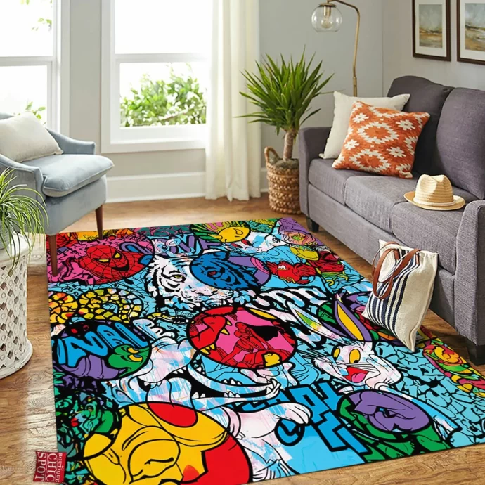 Cartoon, Animation Characters Rectangle Rug