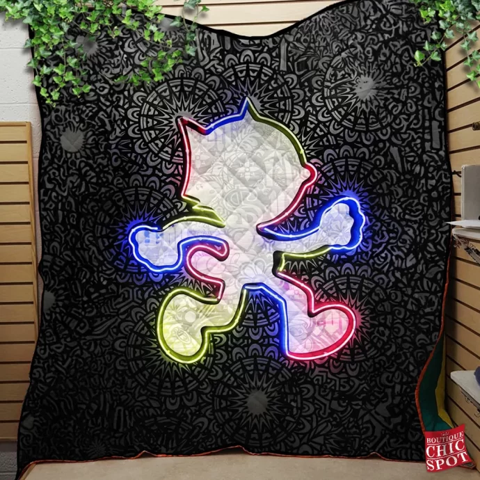 Felix The Cat,Meow Quilt Blanket