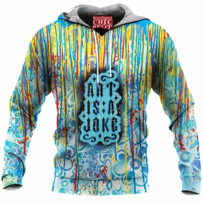Abstract Fleece-Hoodie