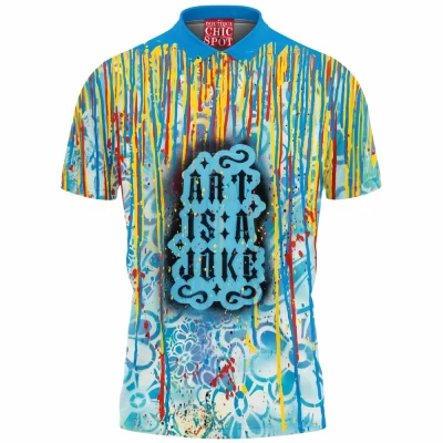 Abstract Polo Shirt