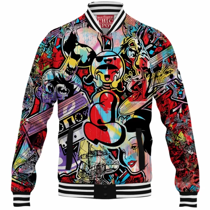 Cartoon, Animation Characters Baseball Jacket