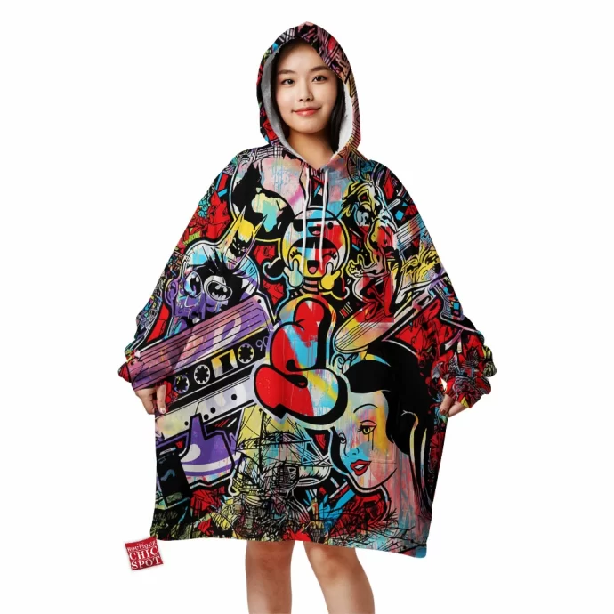 Cartoon, Animation Characters Blanket Hoodie