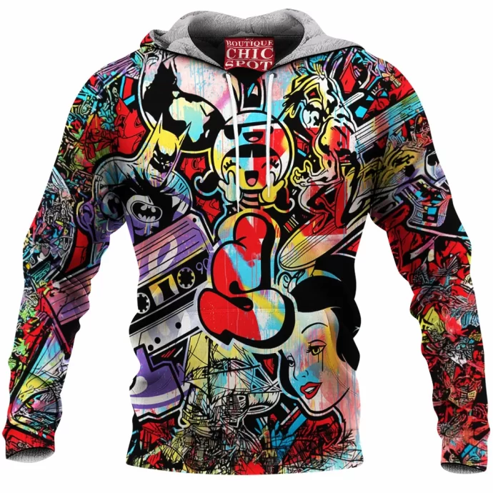 Cartoon, Animation Characters Fleece Hoodie