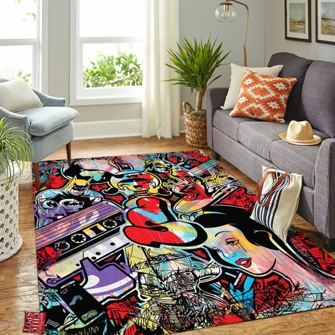 Cartoon, Animation Characters Rectangle Rug