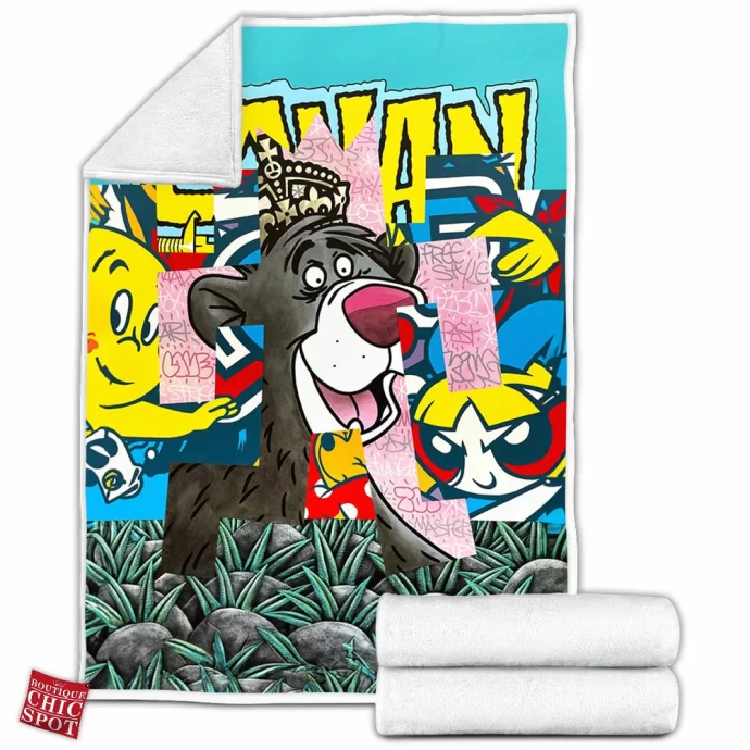 Cartoon, Animation Characters Fleece Blanket