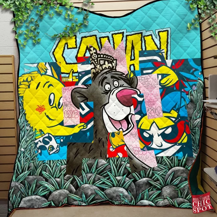 Cartoon, Animation Characters Quilt Blanket