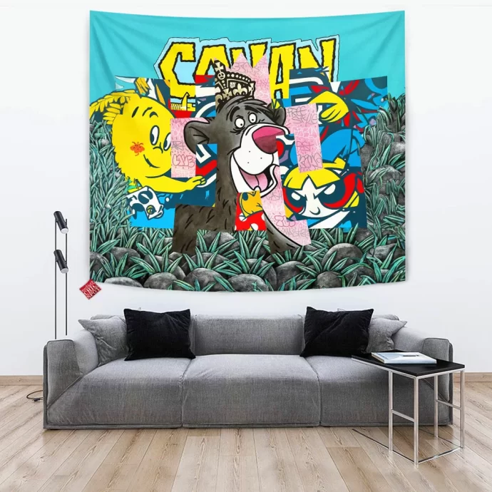 Cartoon, Animation Characters Tapestry