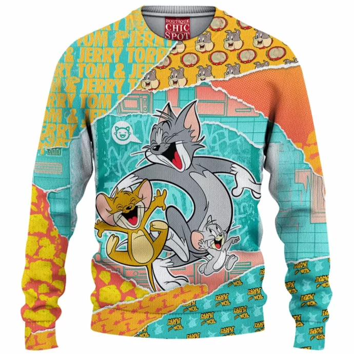 Tom Jerry Knitted Sweater