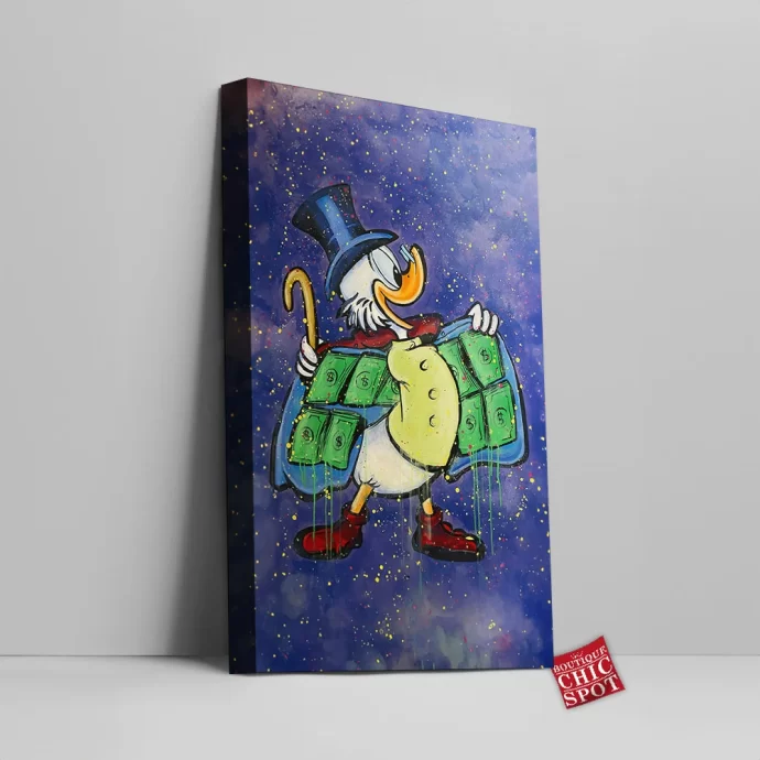 Scrooge McDuck Canvas Wall Art