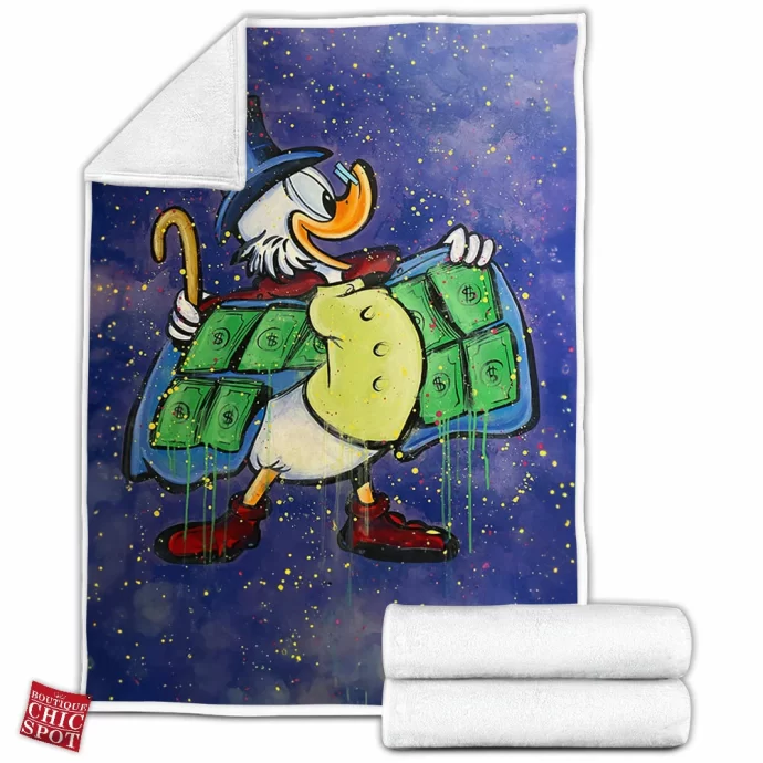 Scrooge McDuck Fleece Blanket