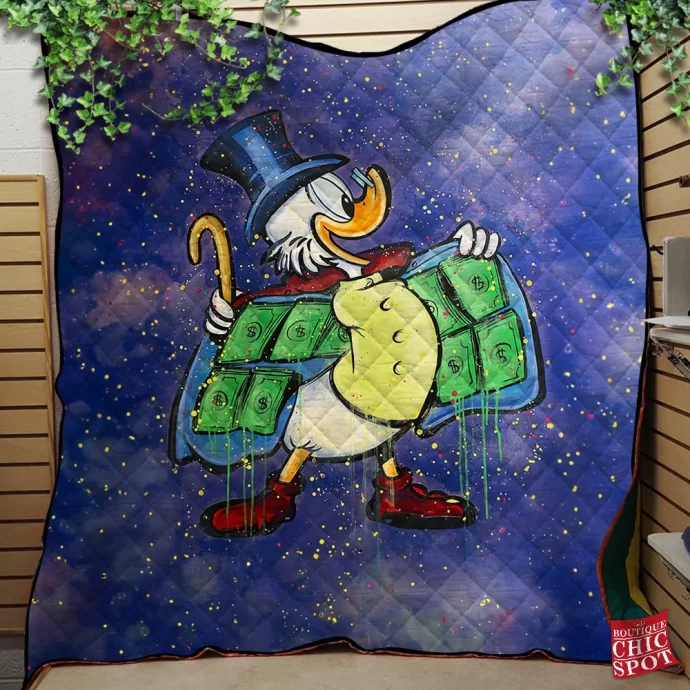 Scrooge McDuck Quilt Blanket