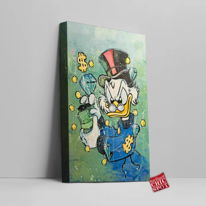 Scrooge McDuck Canvas Wall Art