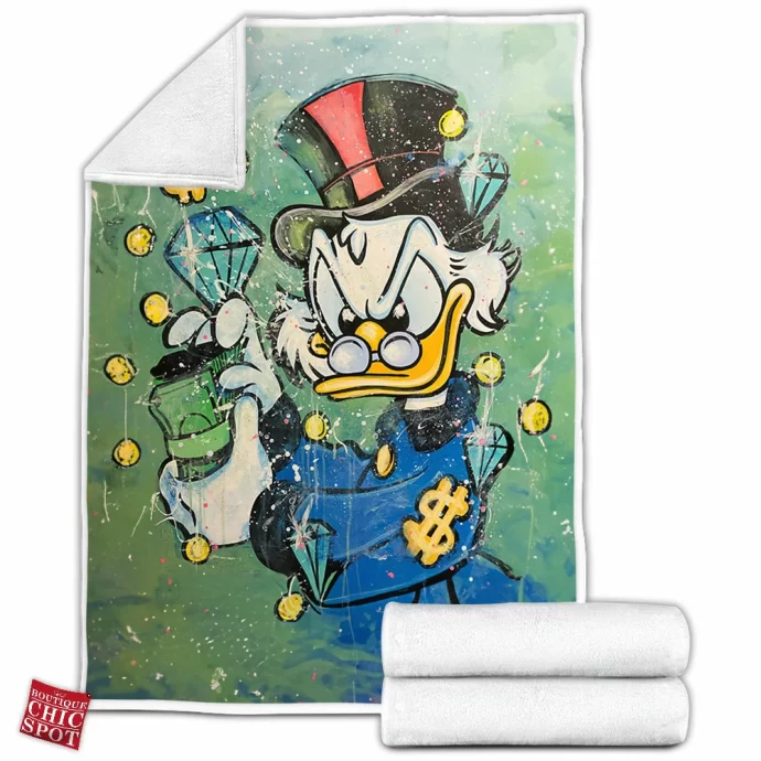 Scrooge McDuck Fleece Blanket