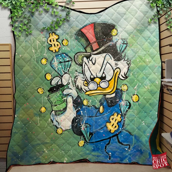 Scrooge McDuck Quilt Blanket