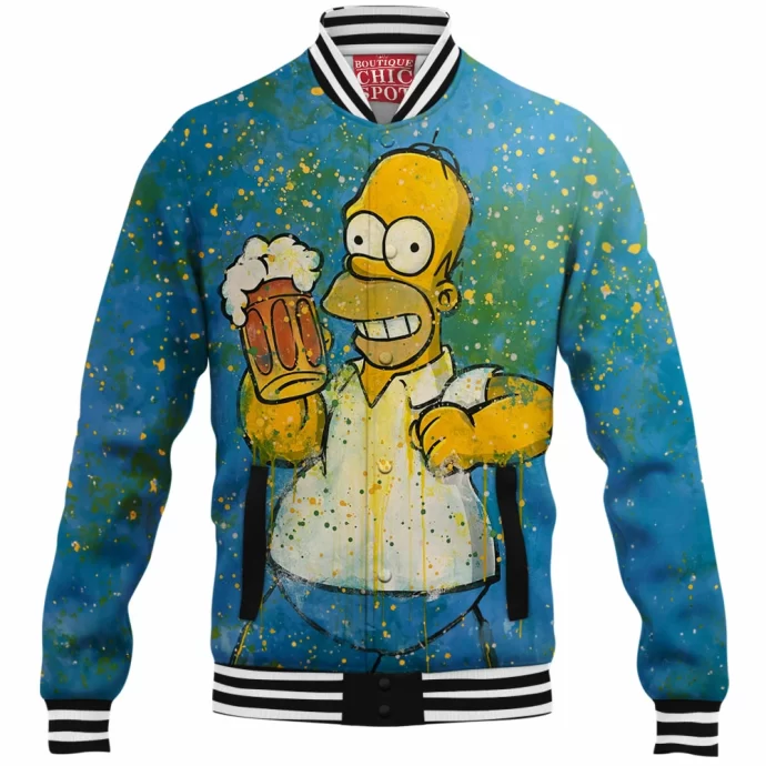 Homer Simpson Baseball Jacket