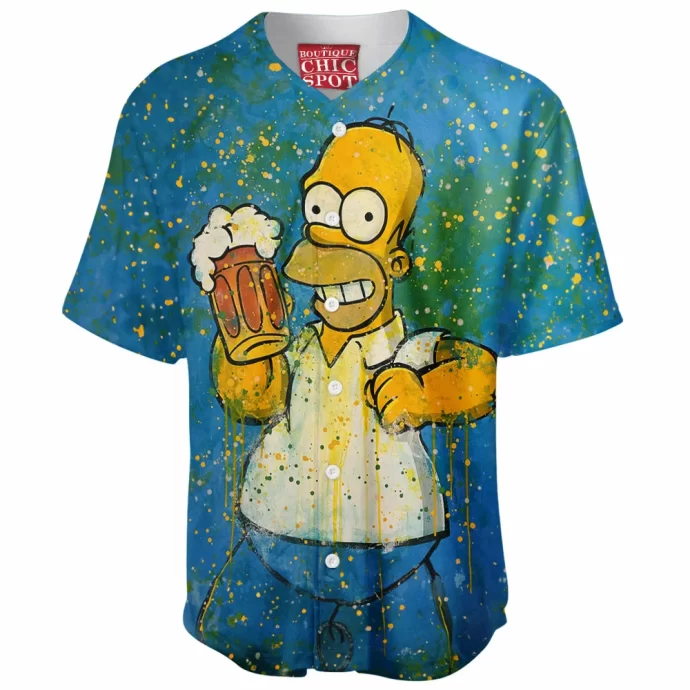 Homer Simpson Baseball Jersey