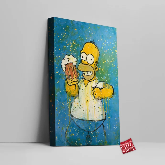 Homer Simpson Canvas Wall Art