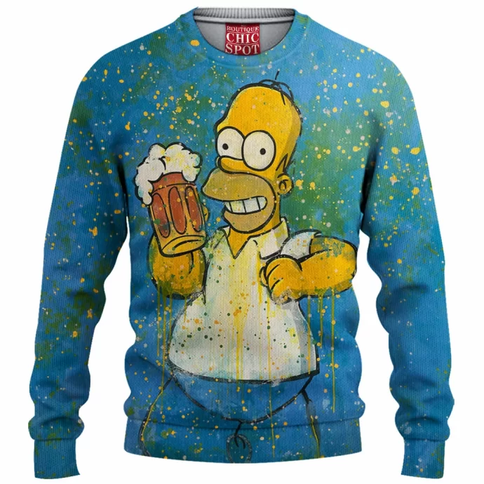 Homer Simpson Knitted Sweater