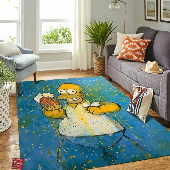 Homer Simpson Rectangle Rug