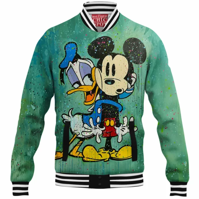 Donald Duck and Mickey Mouse Baseball Jacket