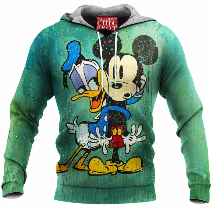 Donald Duck and Mickey Mouse Fleece Hoodie