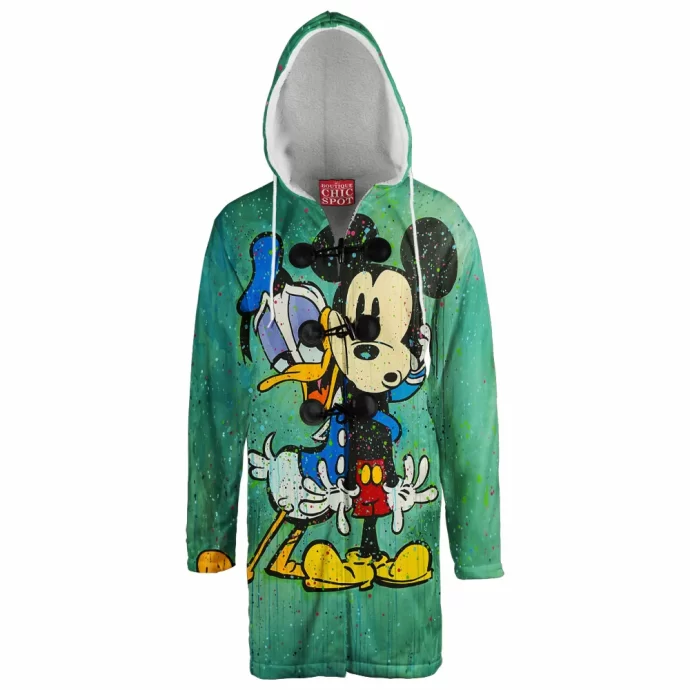 Donald Duck and Mickey Mouse Hooded Cloak Coat