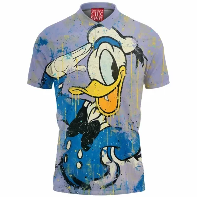 Animation Polo Shirt, Donald Duck Polo Shirt, Disney Polo Shirt