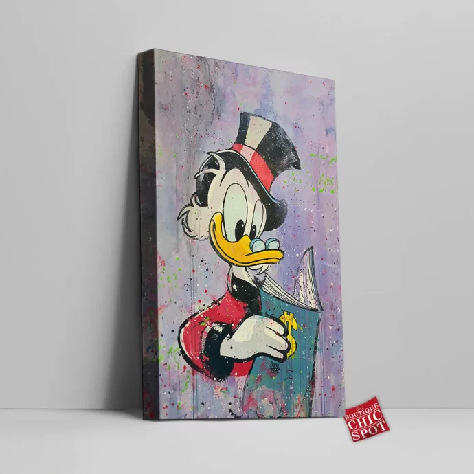 Scrooge McDuck Canvas Wall Art