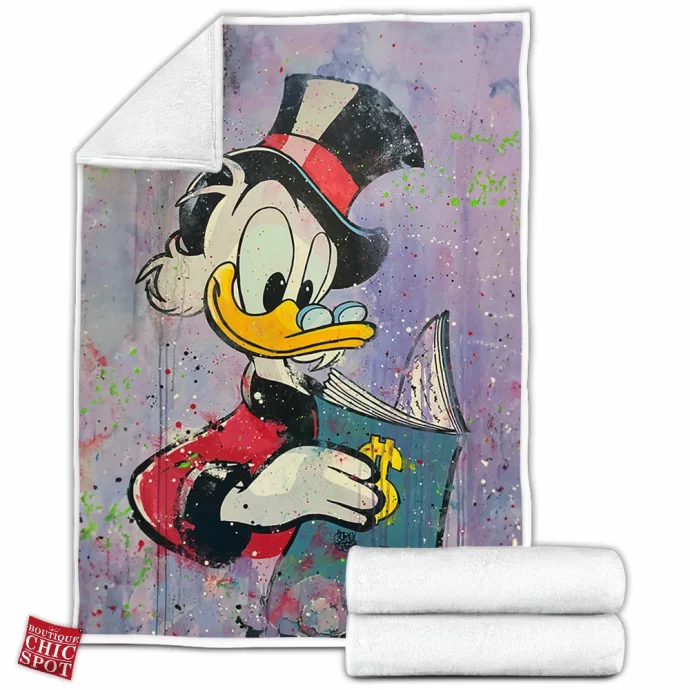 Scrooge McDuck Fleece Blanket