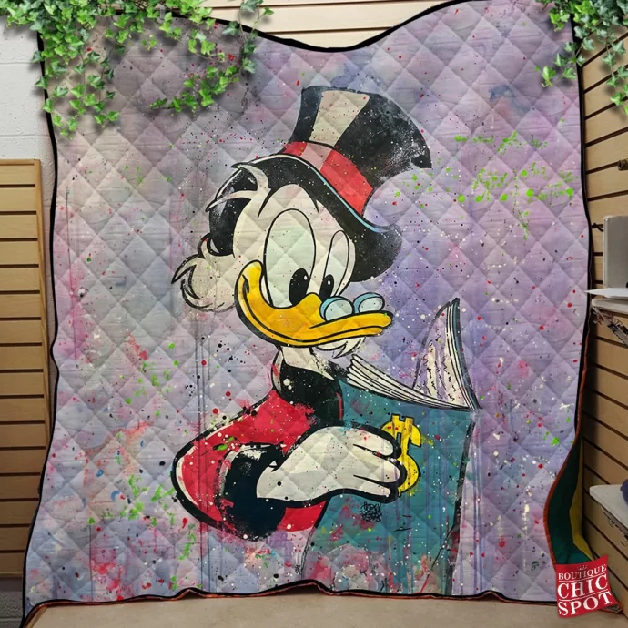 Scrooge McDuck Quilt Blanket