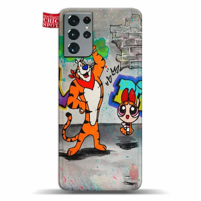 Tiger and Powerpuff Girl Phone Case Samsung