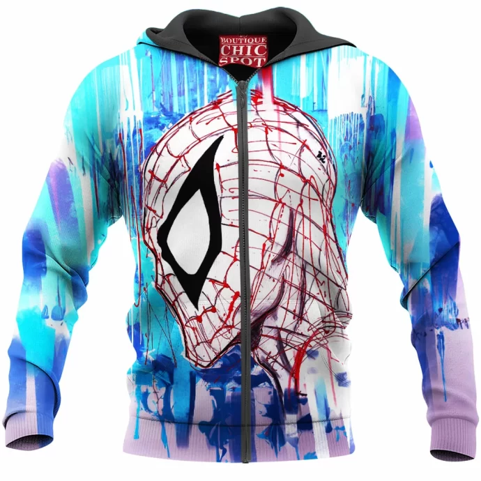 Spider-man and Black Cat,Meow Zip Hoodie