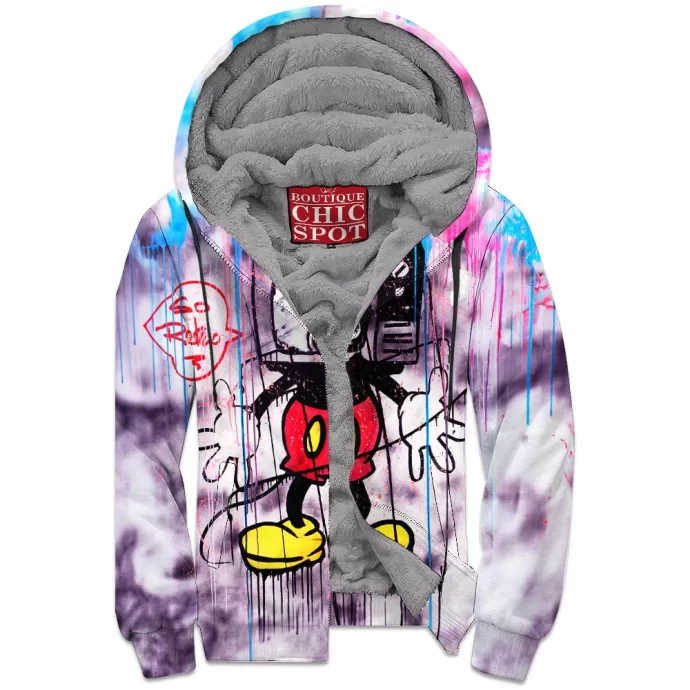 Mickey Mouse Zip Fleece Hoodie