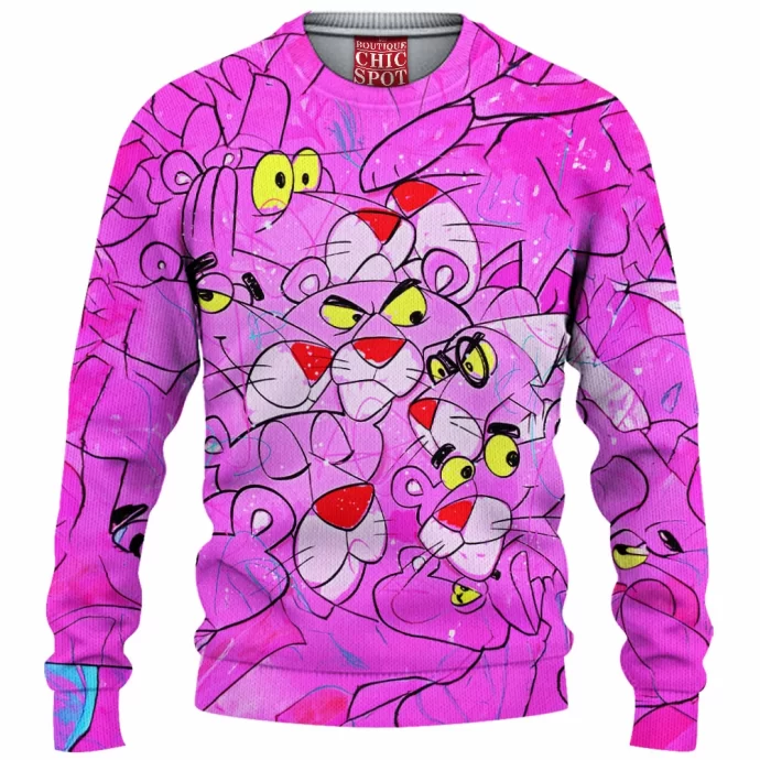 Pink Panther Knitted Sweater