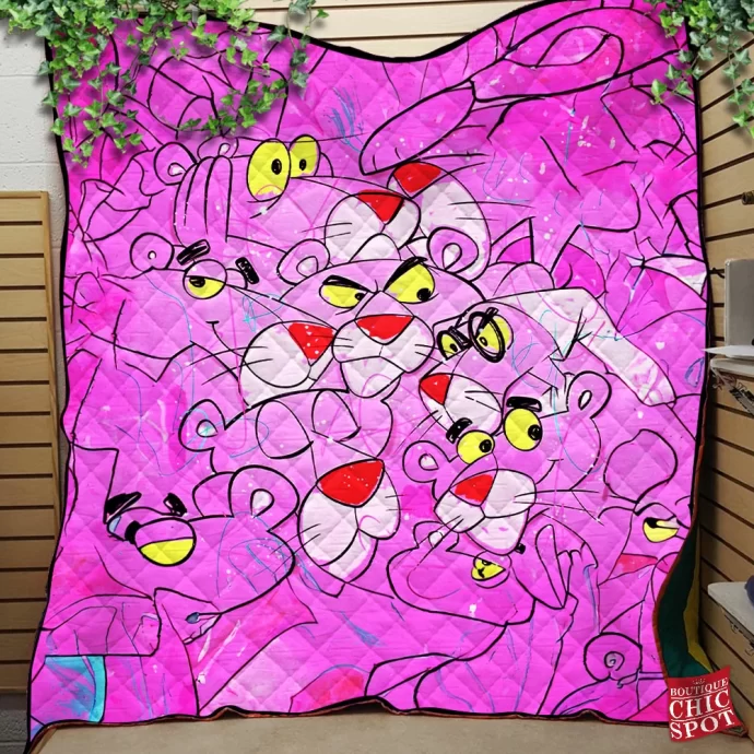 Pink Panther Quilt Blanket