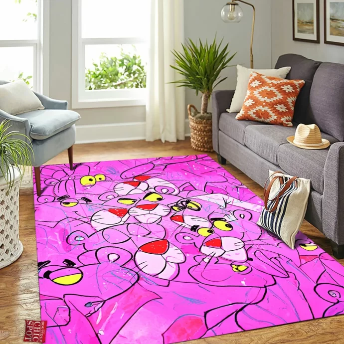 Pink Panther Rectangle Rug