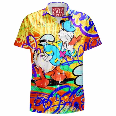 Animation Hawaiian-Shirt, Donald Duck Hawaiian-Shirt, Disney Hawaiian-Shirt