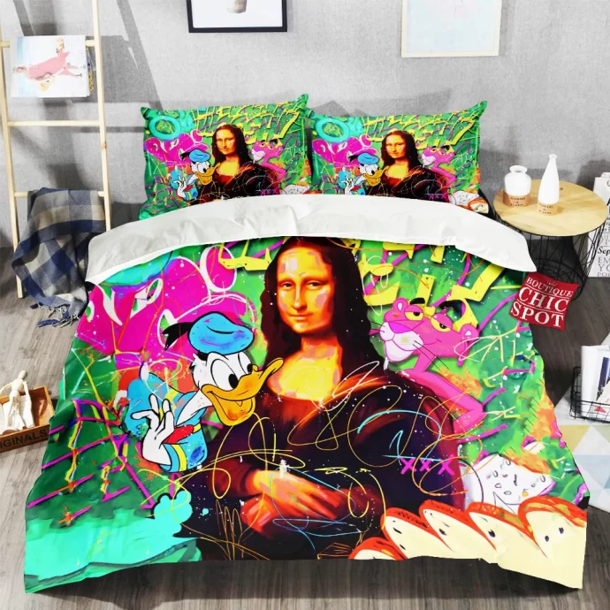 Donald Duck - Pink Panther - Mona Lisa Bedding Set