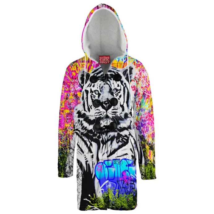 Tiger Hooded Cloak Coat