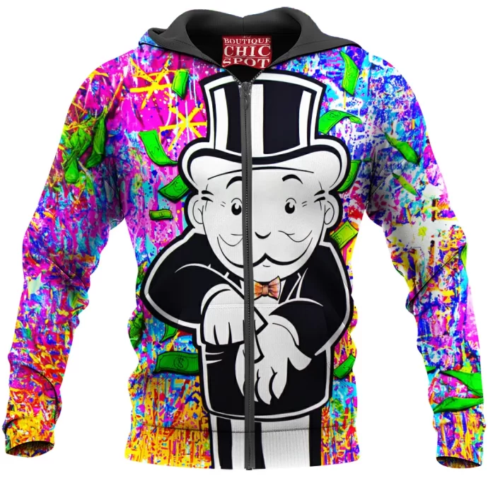 Mr. Monopoly Zip Hoodie