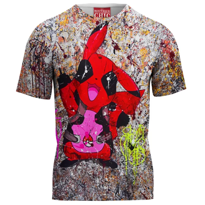 Pikachu x Deadpool T-Shirt