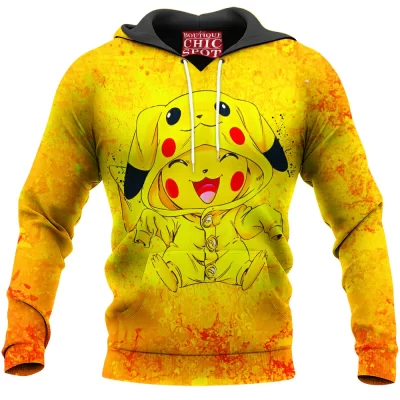 Anime Hoodie, Pikachu Hoodie, Pokemon Hoodie