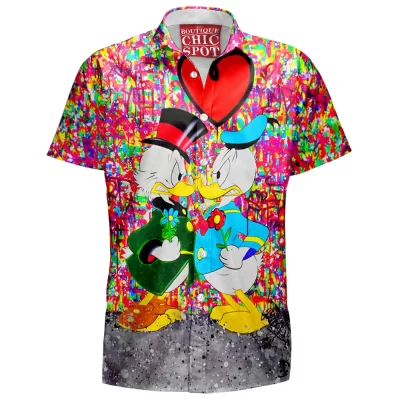Animation Hawaiian-Shirt, Donald Duck Hawaiian-Shirt, Disney Hawaiian-Shirt