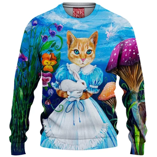 Alice Cat Knitted Sweater