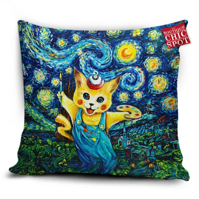 Pikachu Cat Pillow Cover