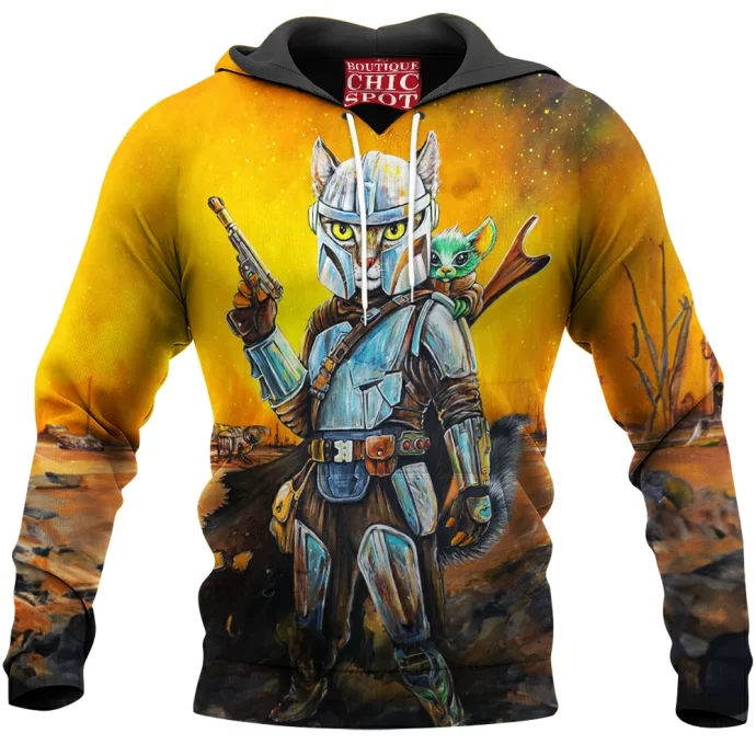 Mandalorian Cat Hoodie